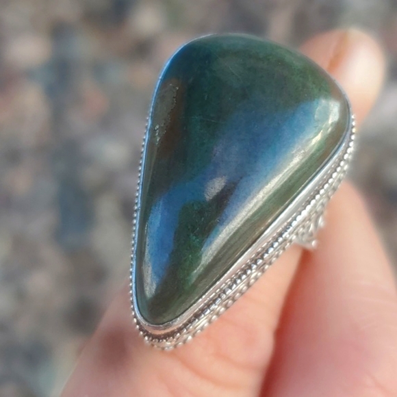 New Bloodstone 925 Silver Ring. - Picture 7 of 13